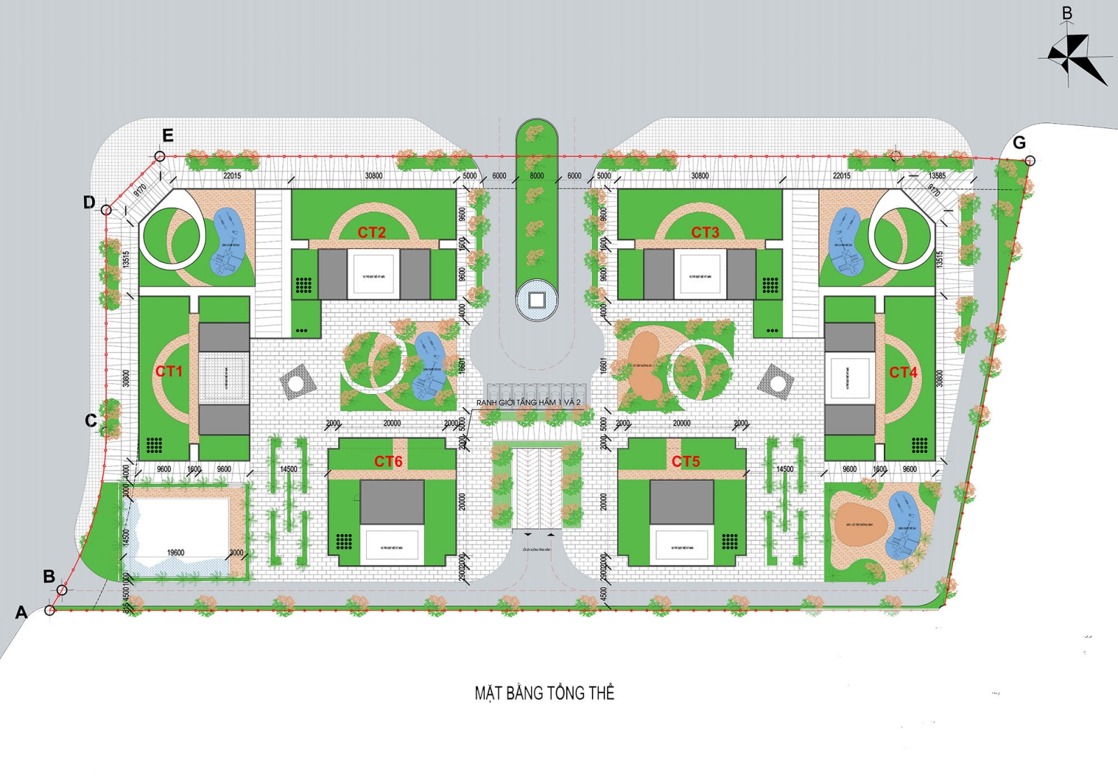 Mặt bằng tổng thể eco smart city cổ Linh