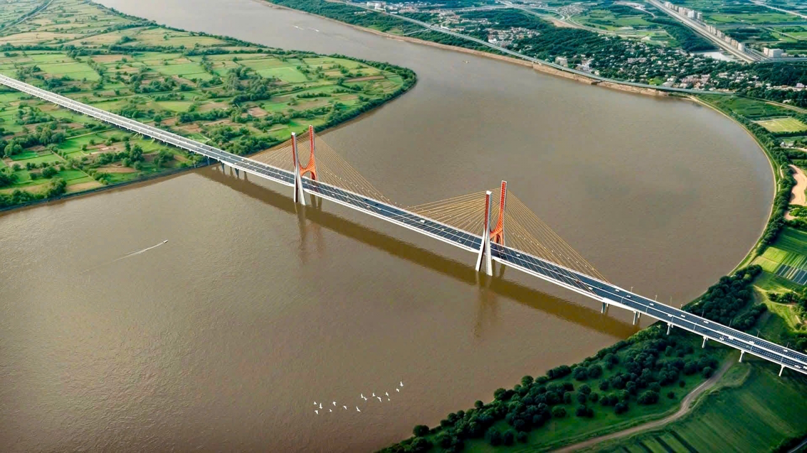 Phối cảnh Cầu Ngọc Hồi Thanh Trì