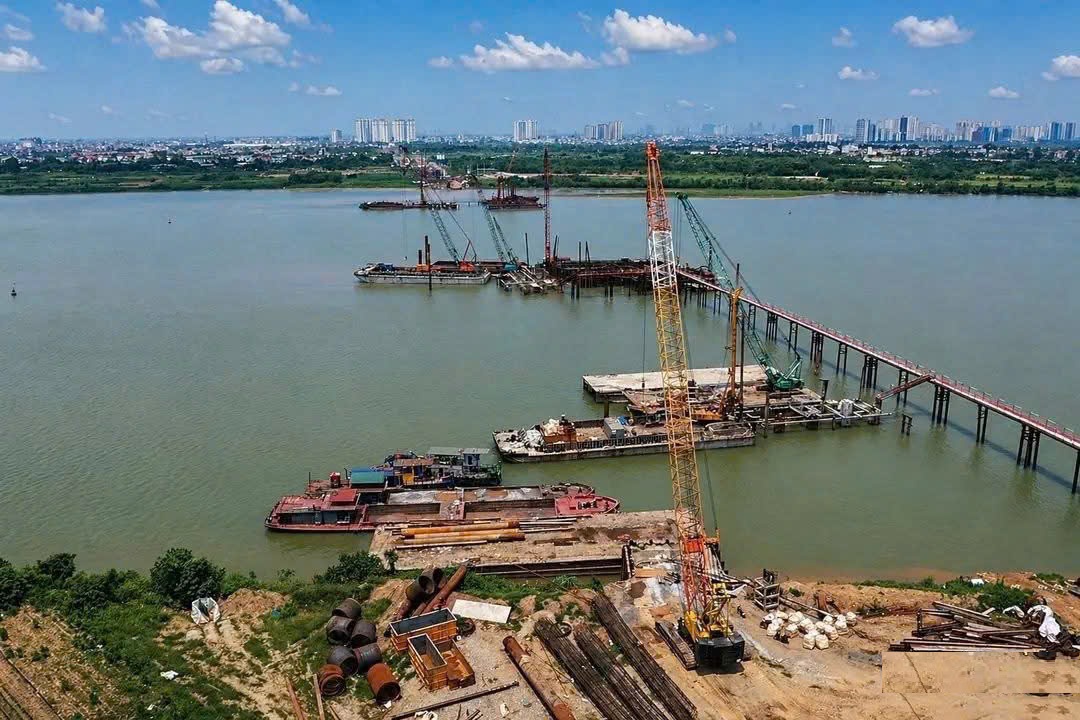 Tiến độ cầu Ngọc Hồi cập nhật tháng 5/2026