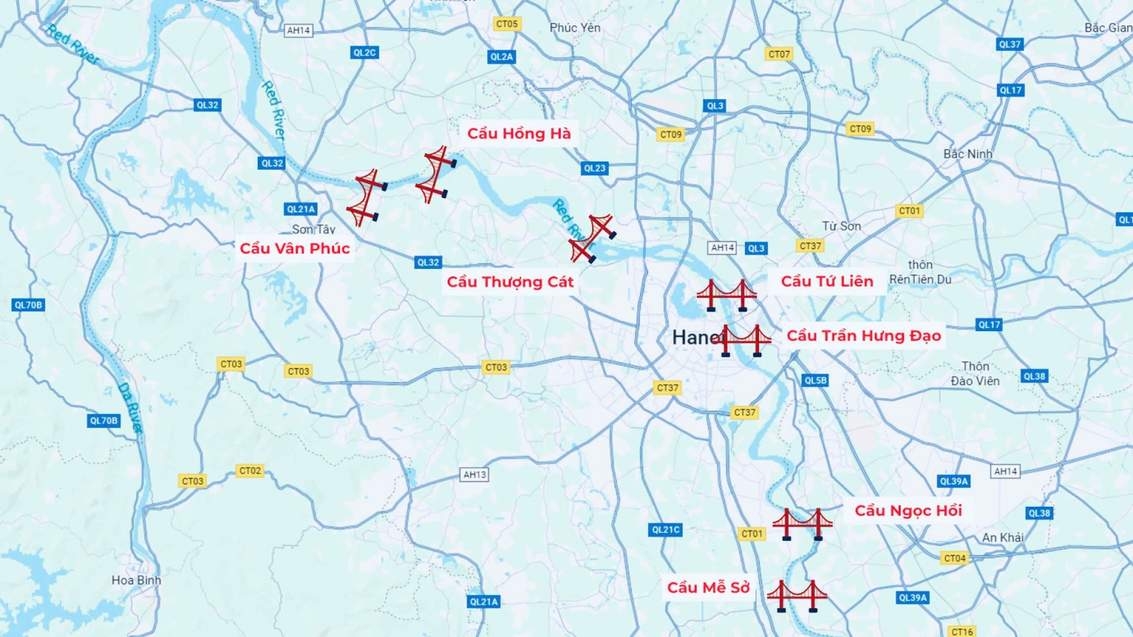 Vị trí Cầu Trần Hưng Đạo Hà Nội