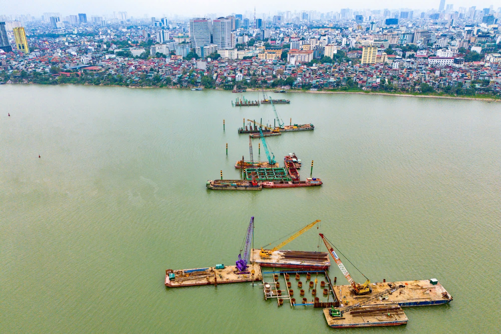 Tiến độ cầu Trần Hưng Đạo tháng 3/2026