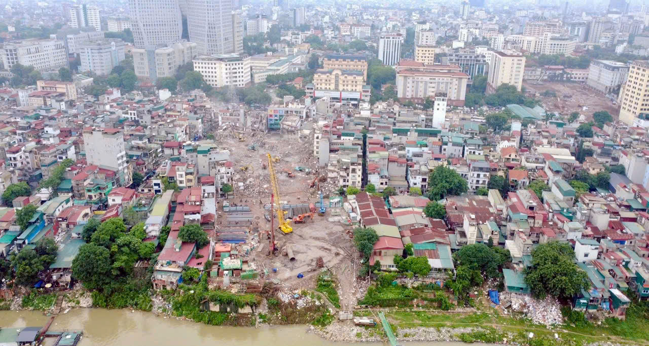 Giải phóng mặt bằng cầu Trần Hưng Đạo tháng 5/2025