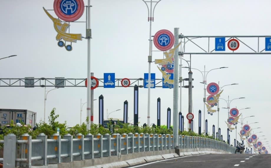 cầu vĩnh tuy giai đoạn 2 thông xe