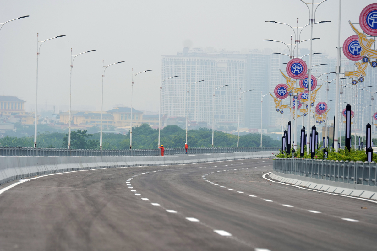 cầu vĩnh tuy giai đoạn 2 thông xe