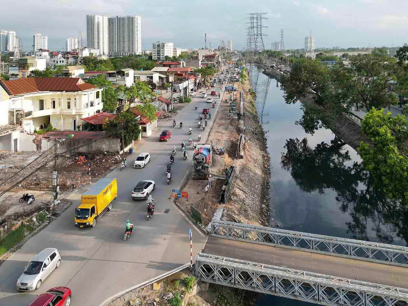 tiến độ đường Tam Trinh mở rộng 2024