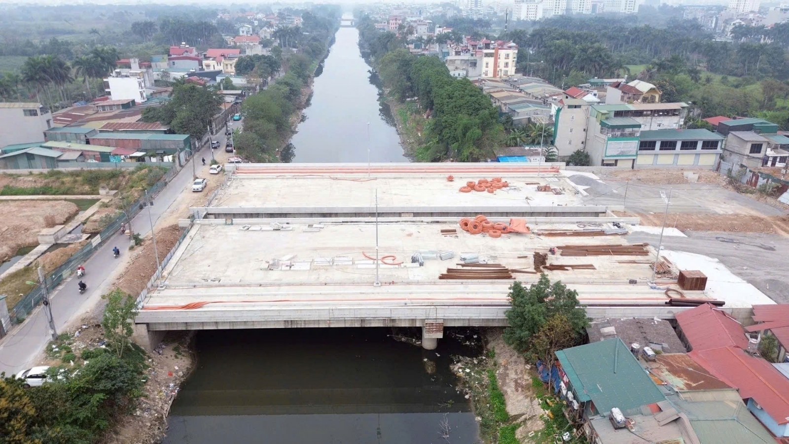 Hình ảnh tiến độ đường Tây Thăng Long