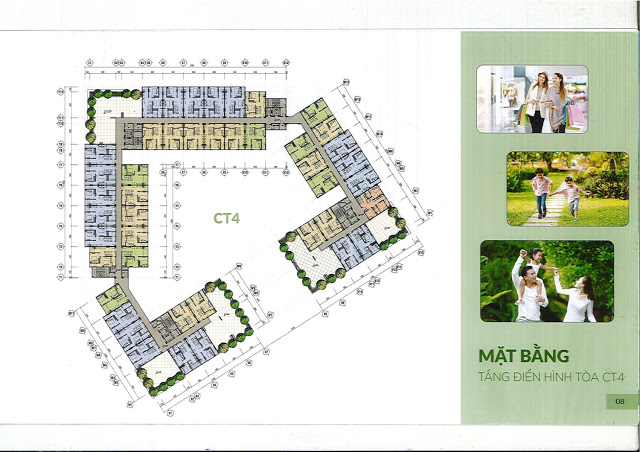 Mặt bằng điển hình tòa CT3