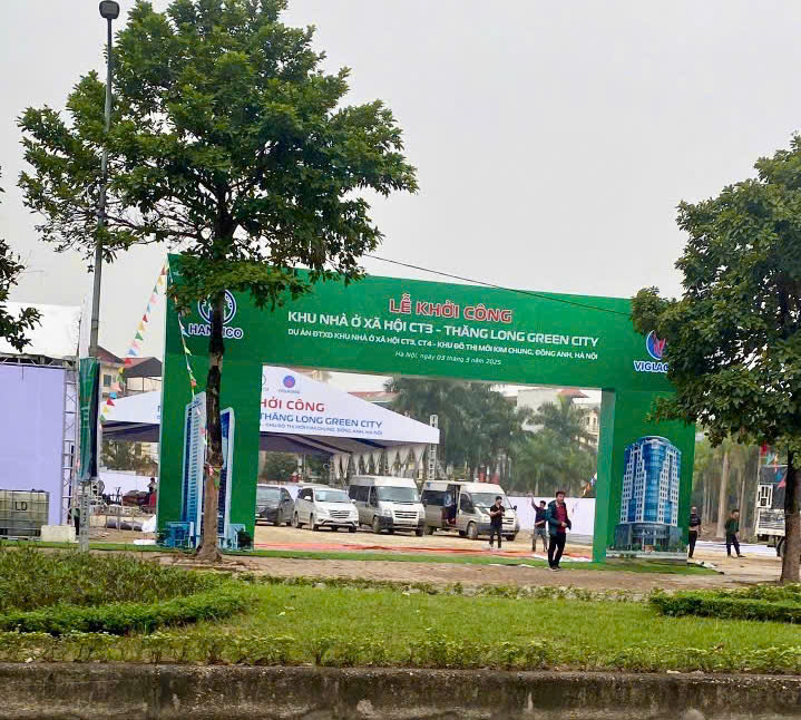   Ngày 3/3/2025 Khởi Công nhà ở xã hội Thăng Long Green City.