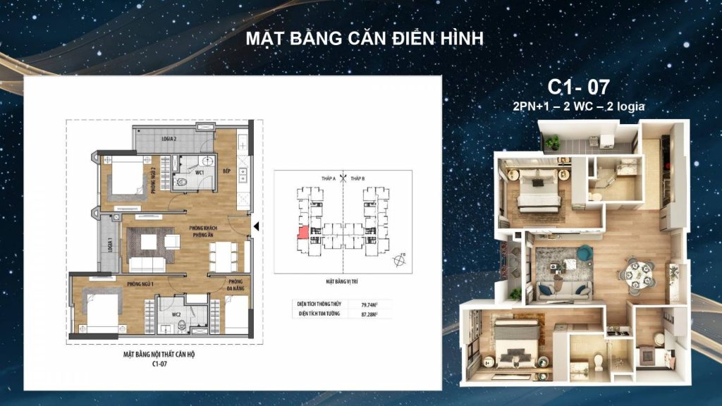 Mặt bằng chung cư Moonlight 1 – An Lạc Green Symphony
