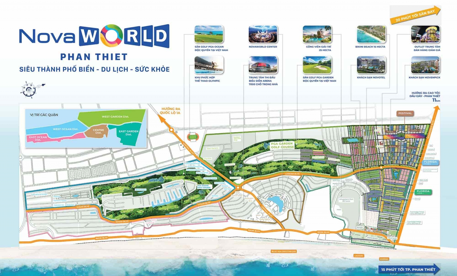 Tổng quan mặt bằng Novaworld Phan Thiết
