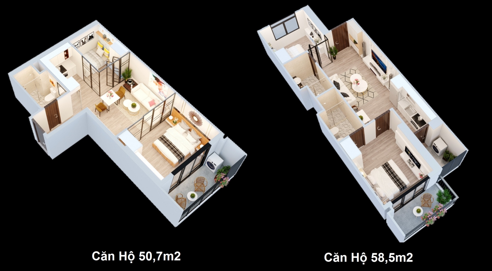 mặt bằng căn hộ Thái Nguyên Tower