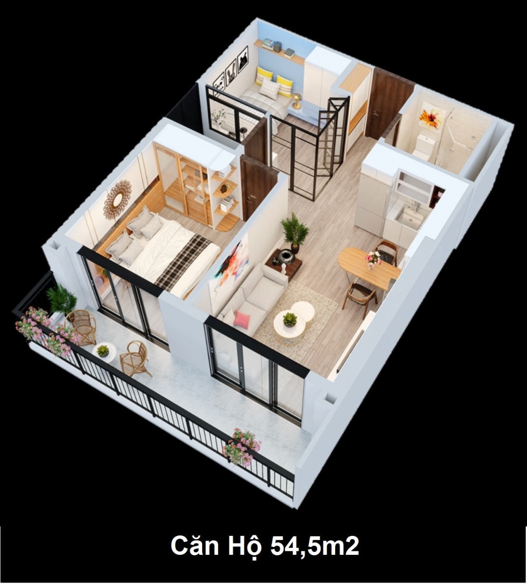 mặt bằng căn hộ Thái Nguyên Tower