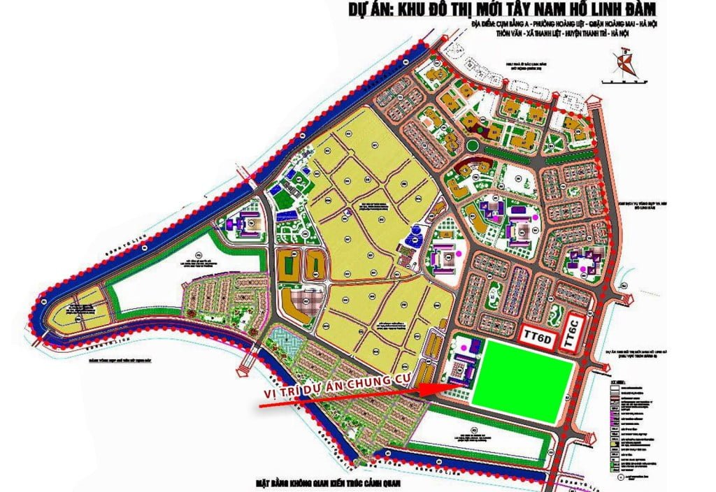 vị trí chung cư Lavida linh đàm