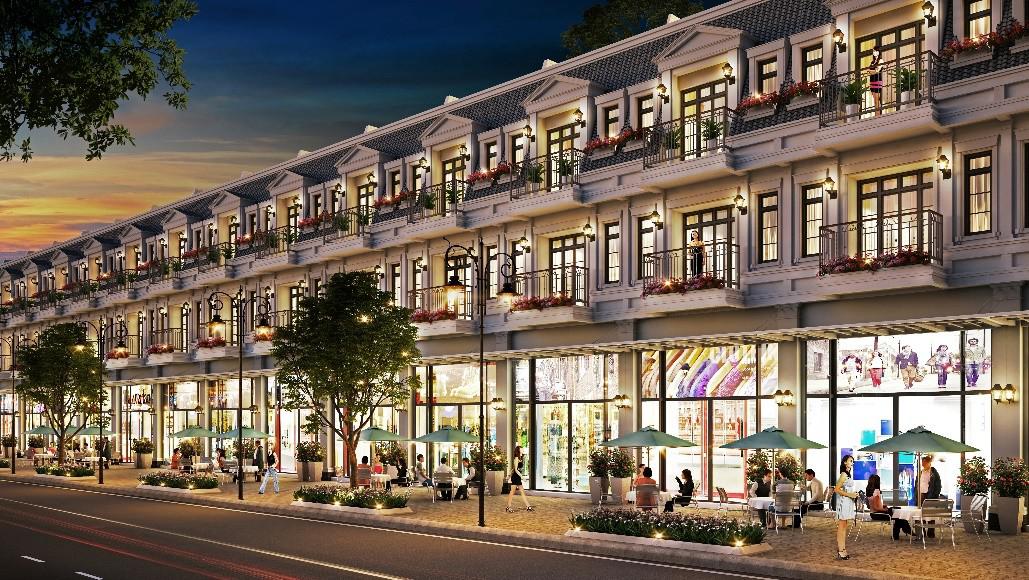 Phối cảnh Shophouse Khu Đô Thị Tây Nam Sách
