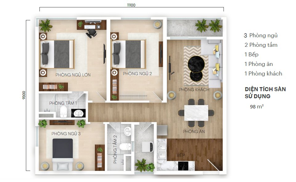 Chung cư HanDico Riverside X2 Trần Phú
