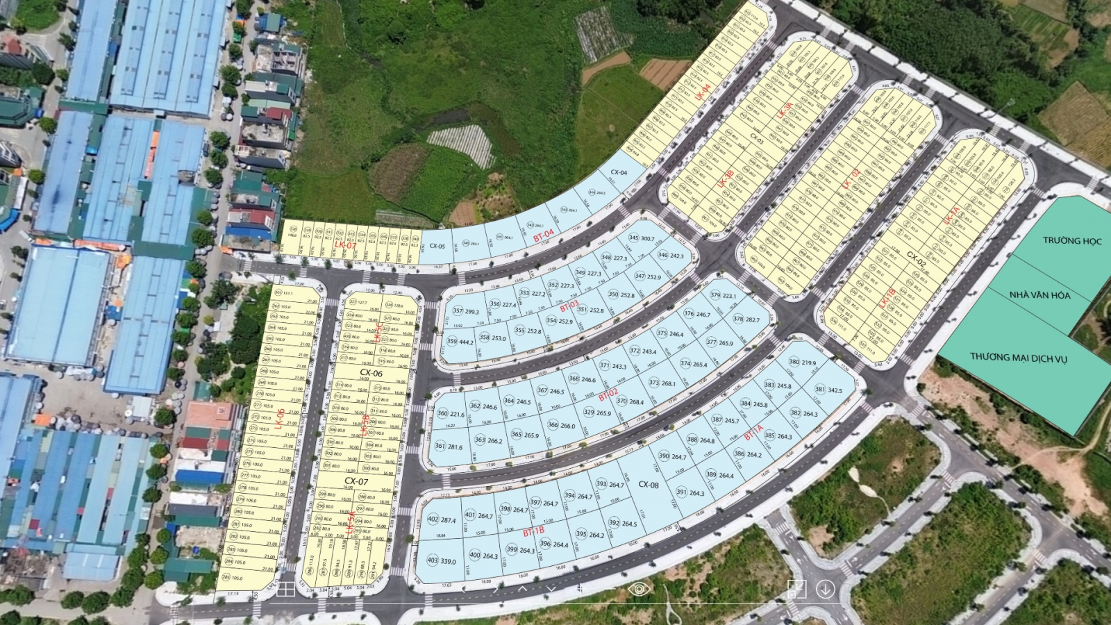mặt bằng HUD Lương Sơn center point