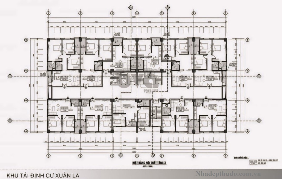 Mặt bằng CT2 Xuân La tầng 3