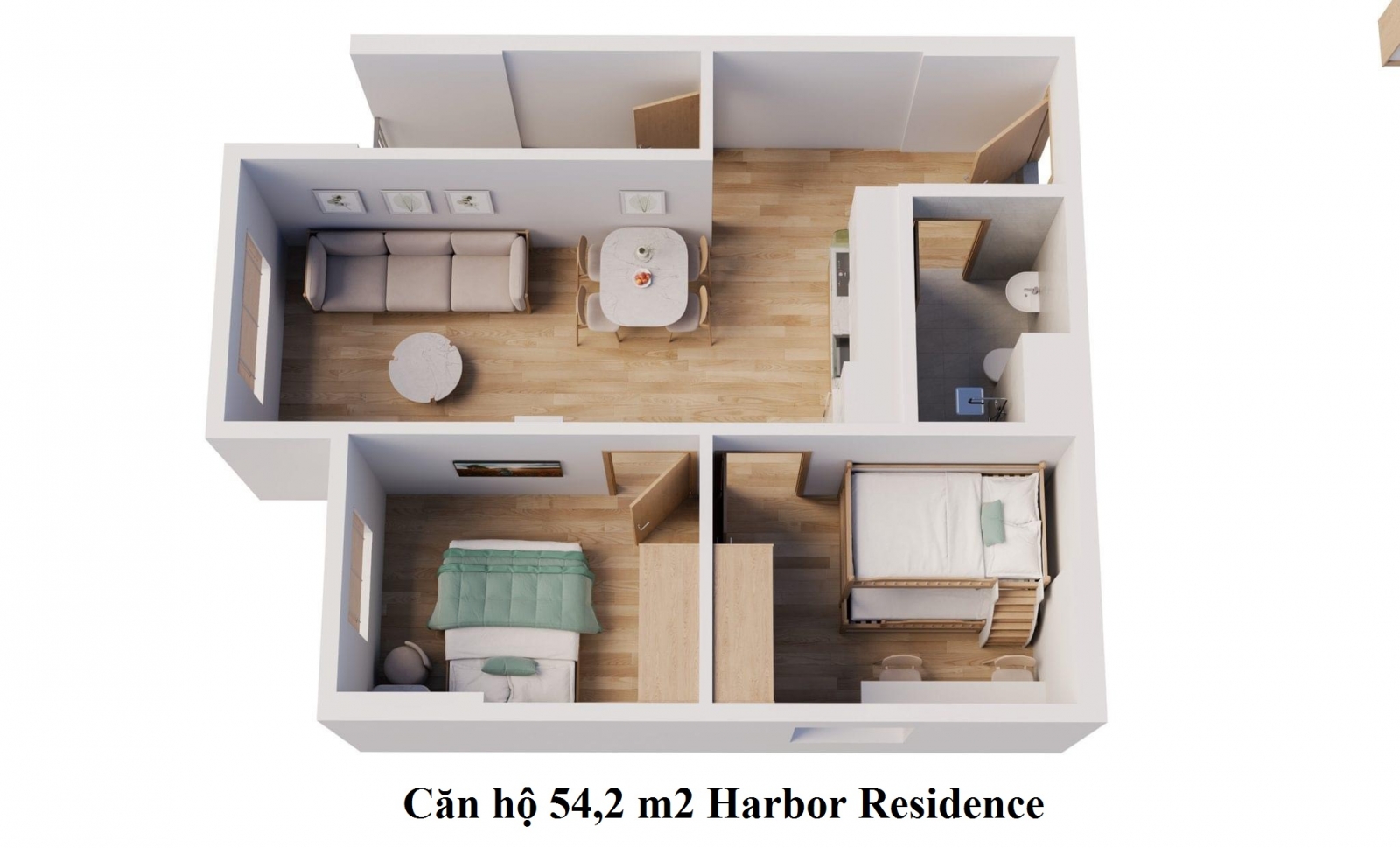 Mặt bằng nhà ở xã hội kho 3 Lạc Viên Harbor Residence