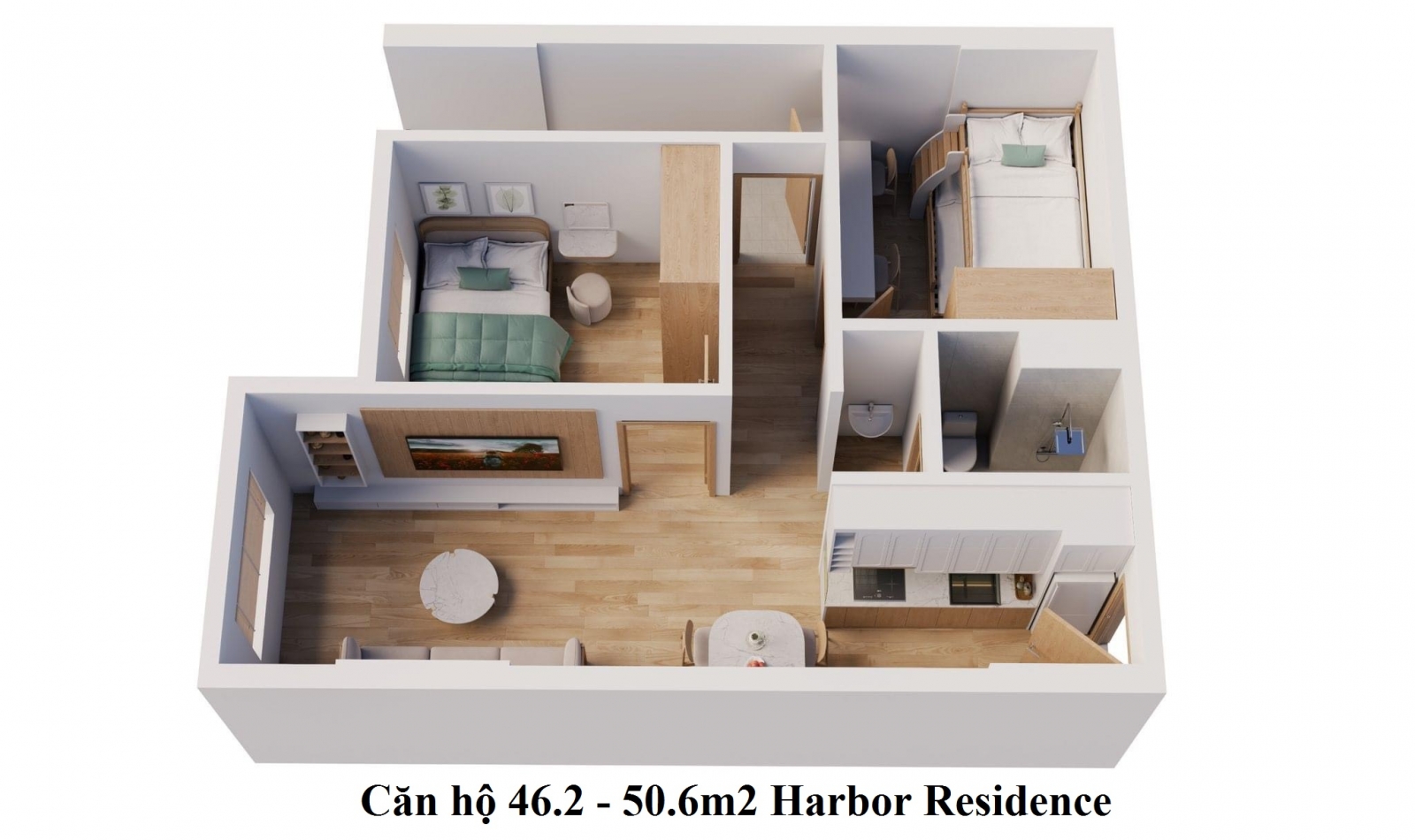 Mặt bằng nhà ở xã hội kho 3 Lạc Viên Harbor Residence