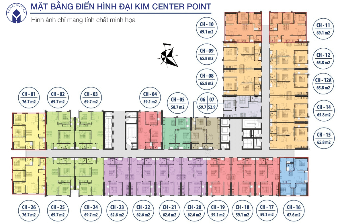 Mặt bằng Hacinco Nguyễn Xiển Đại Kim