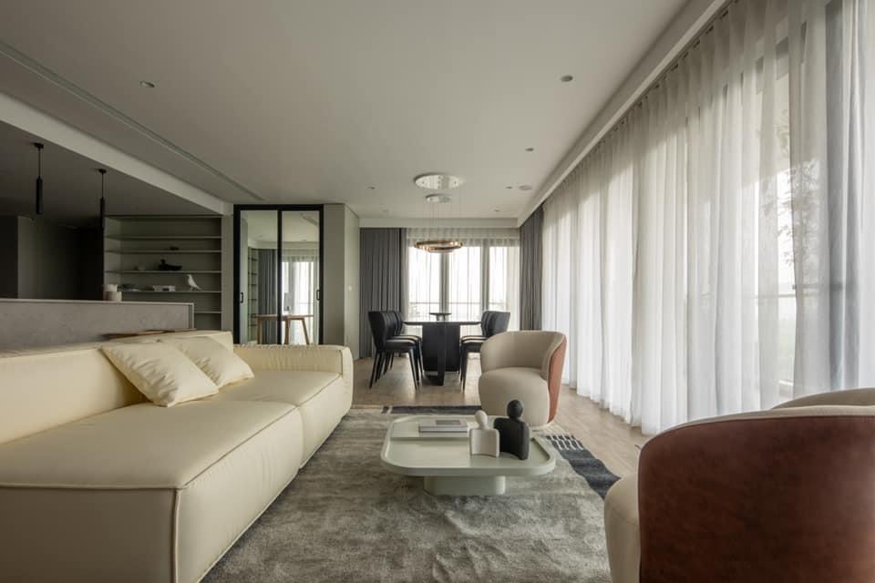 phòng khách Penthouse Khu đô thị Việt Hưng