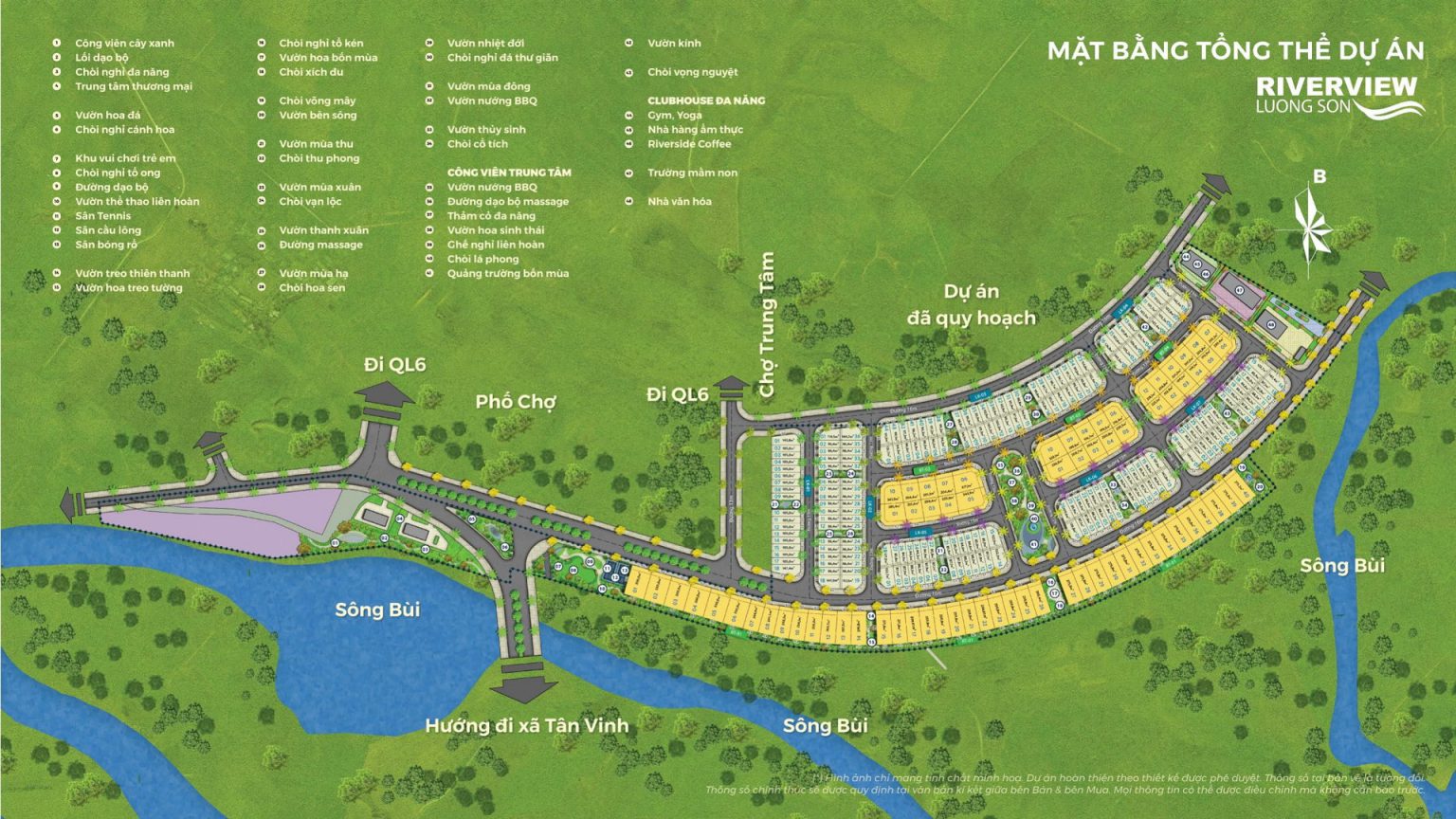 tiện ích riverview lương sơn hòa bình