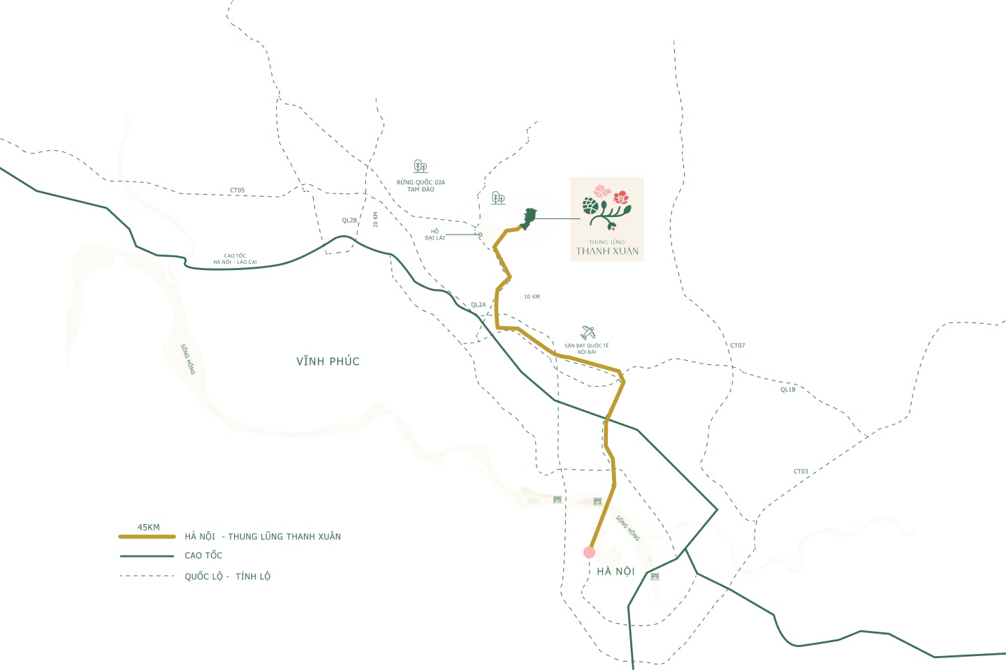Thung Lũng Thanh Xuân Valley vị trí