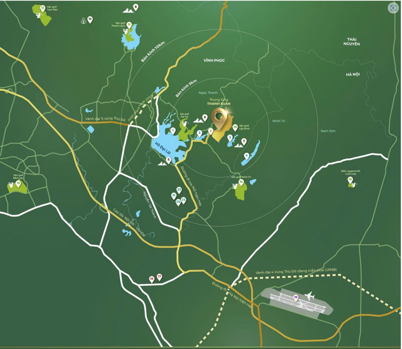 Thung Lũng Thanh Xuân Valley vị trí