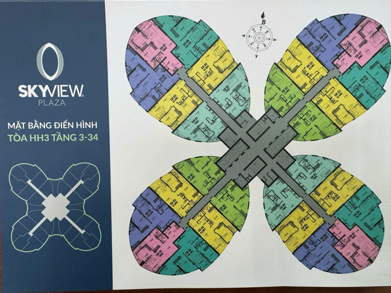 Tòa Cánh Hoa chung cư 360 Giải Phóng Sky View Plaza