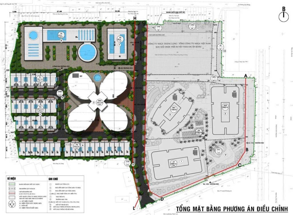 mặt bằng Tòa Cánh Hoa chung cư 360 Giải Phóng Sky View Plaza