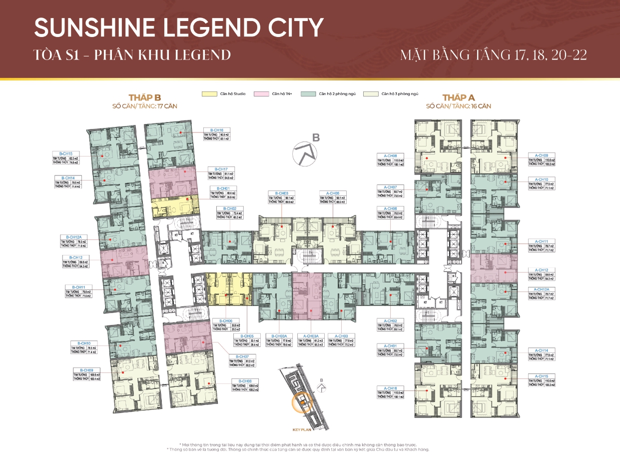 Mặt bằng chung cư Sunshine Legend City 1722