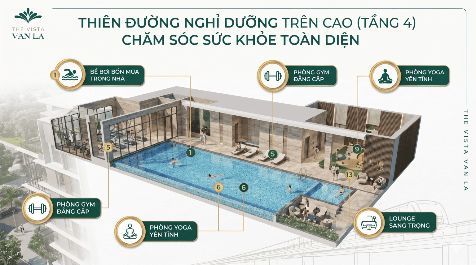 Bể bơi The Vista Văn La Hà Đông