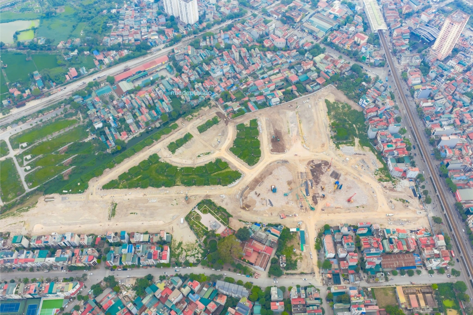 Tiến độ The Vista Văn La từ trên cao