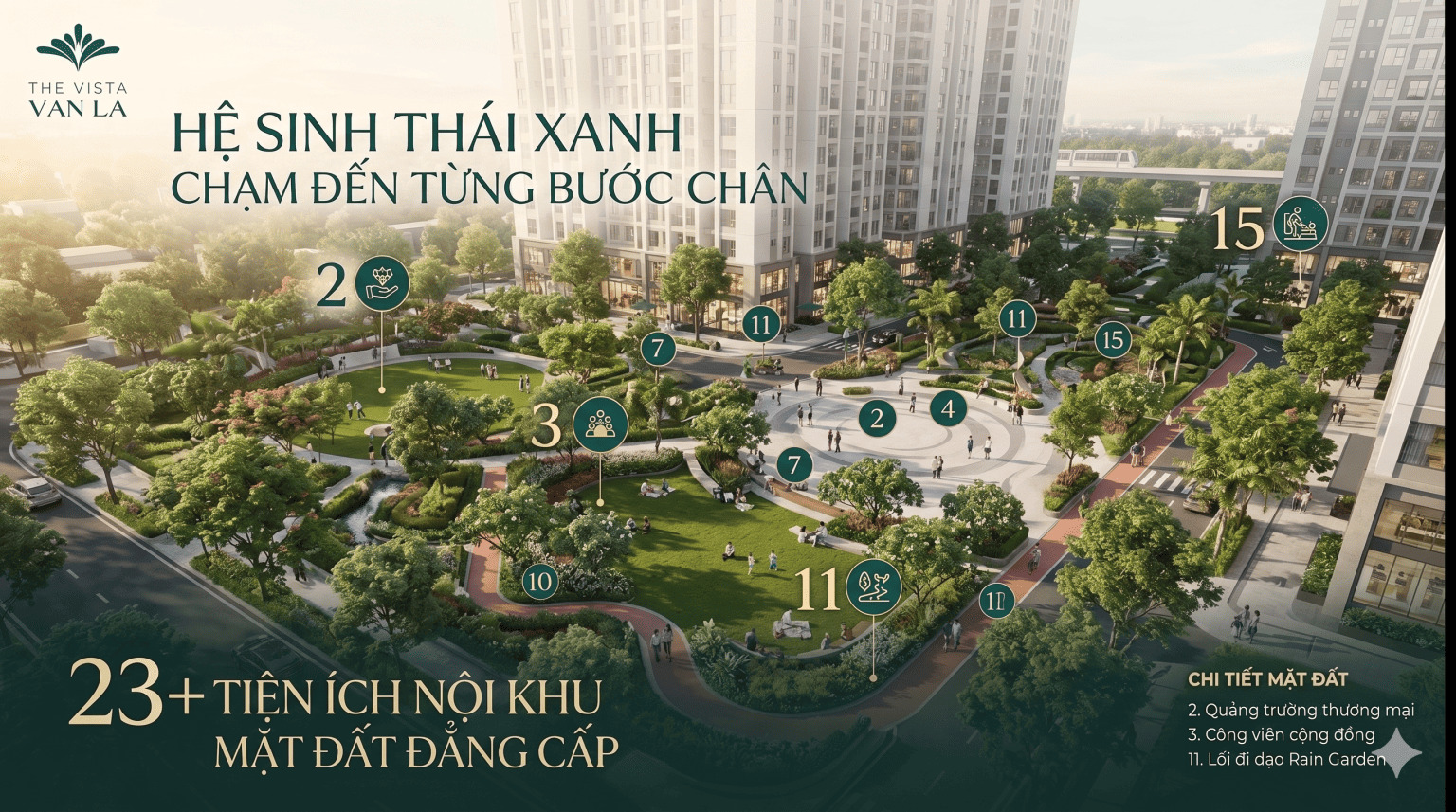 hệ thống tiện ích The Vista Văn La
