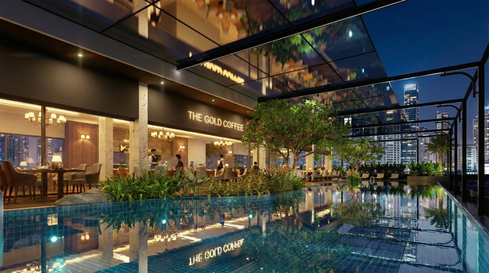Dự án Apexia Tower Phùng Khoang bể bơi 4 mùa