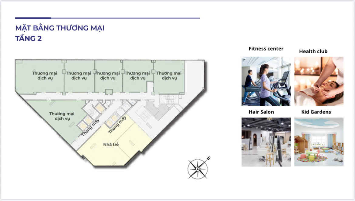 Mặt bằng Động Lực Tower tầng 2
