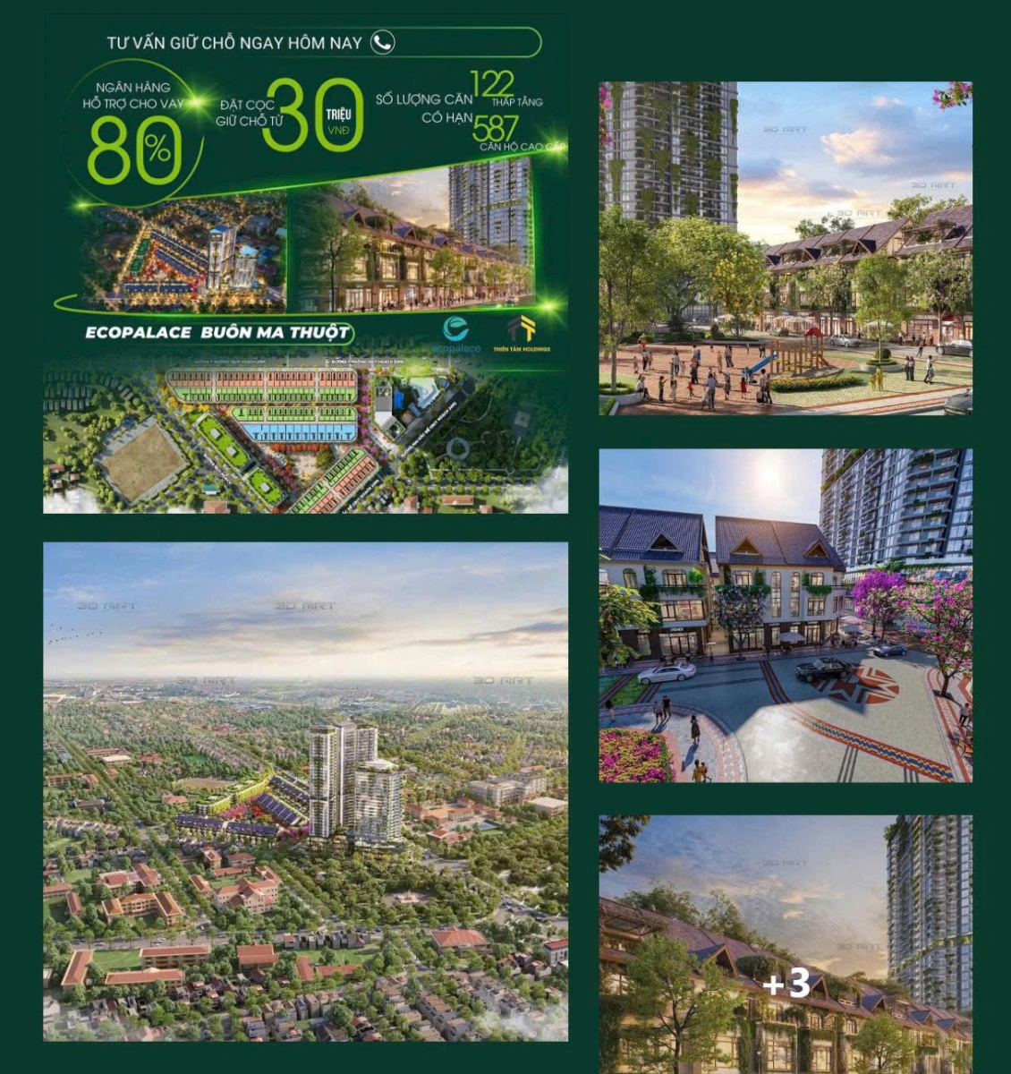 giá bán đợt 1 ecopark dak lak
