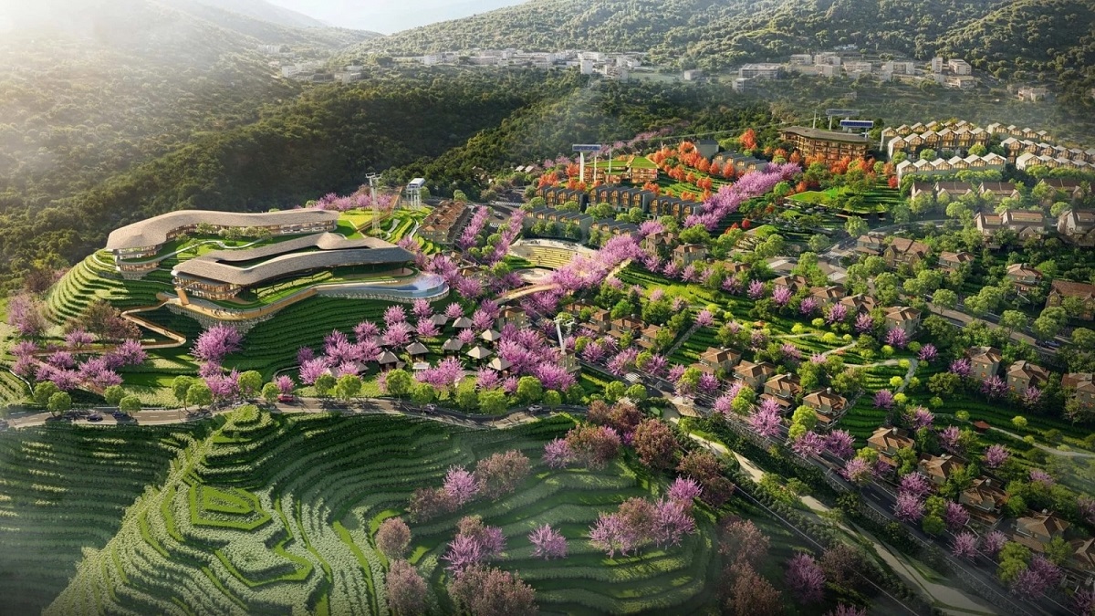 Phối cảnh Eco Sapa Khu đô thị sinh thái đồi chè Ô Quý Hồ