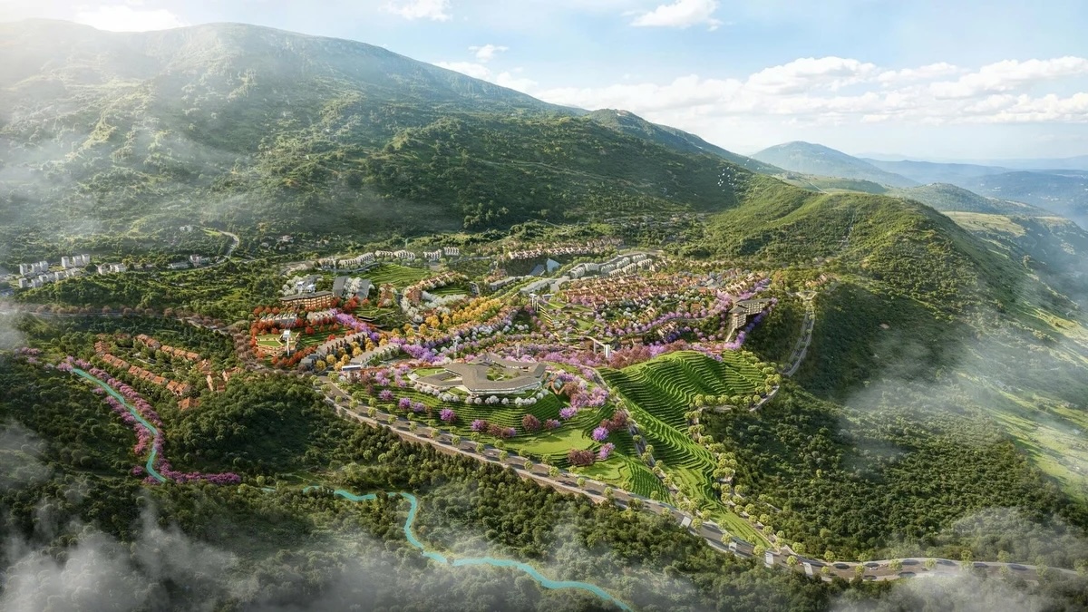 Eco Sapa Khu đô thị sinh thái đồi chè Ô Quý Hồ phối cảnh