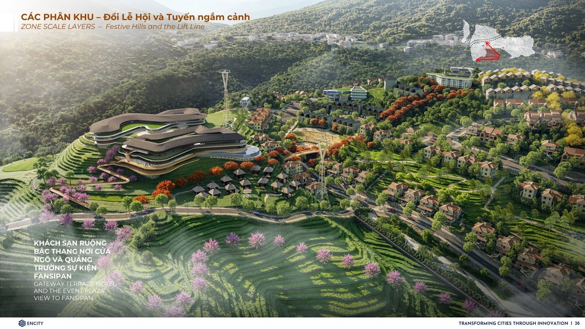 Eco Sapa Khu đô thị sinh thái đồi chè Ô Quý Hồ hoa anh đào