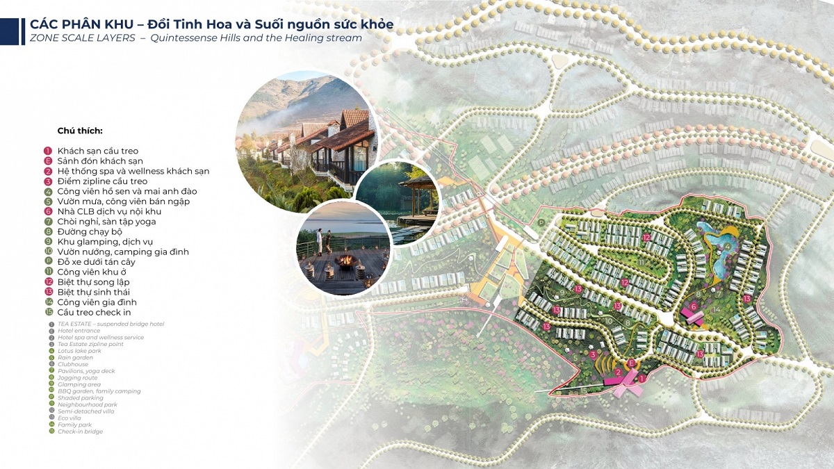 Quintessense hills – Đồi tinh hoa và suối nguồn sức khỏe.