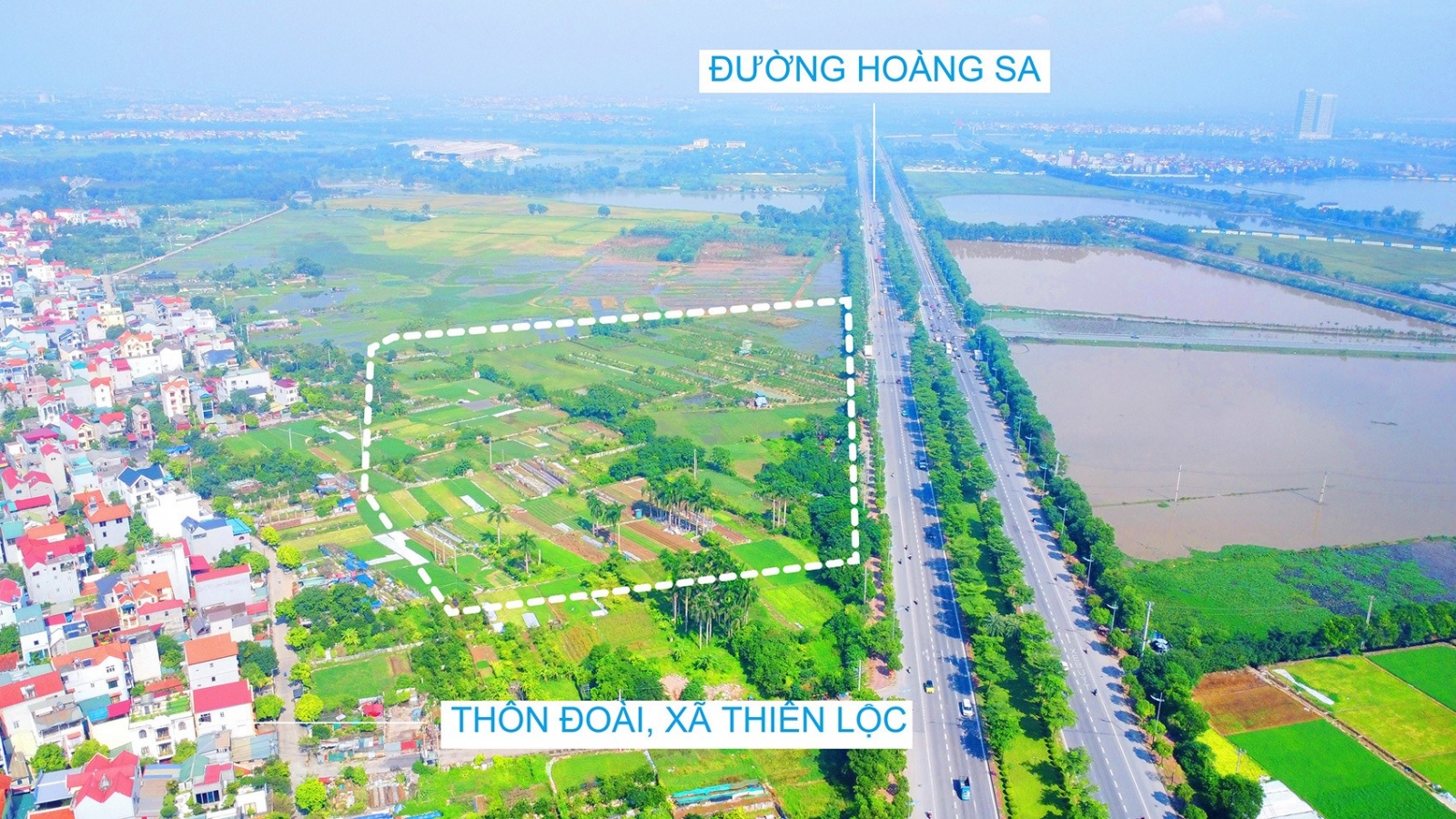Dự án G19 Kim Nỗ vij trí mặt đường quốc lộ 5