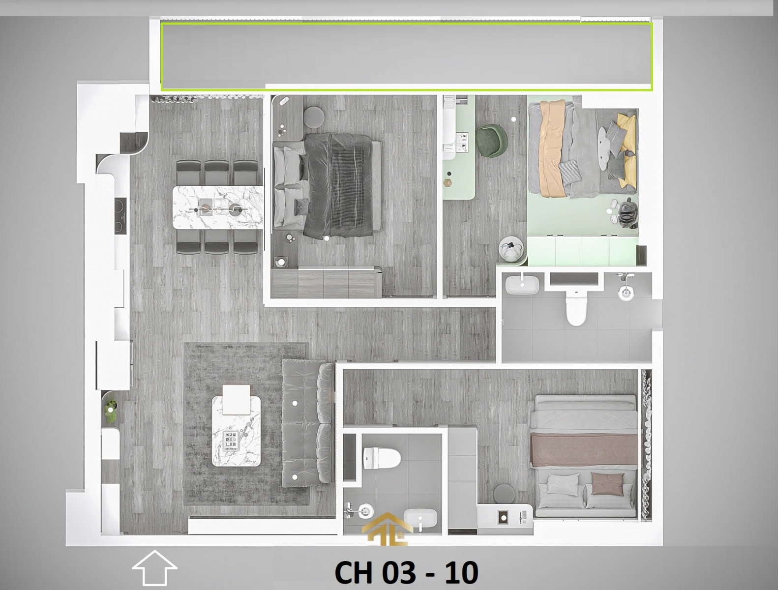 Handico Complex 33 Lê Văn Lương căn góc 94m2