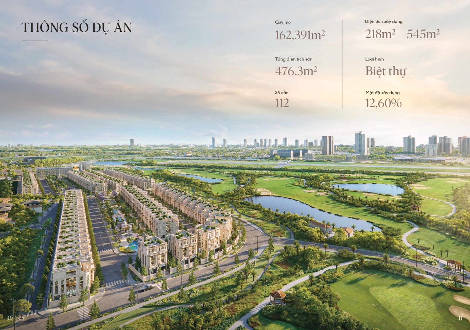 Biệt thự siêu sang Long Biên Golf Villas sân golf Long Biên