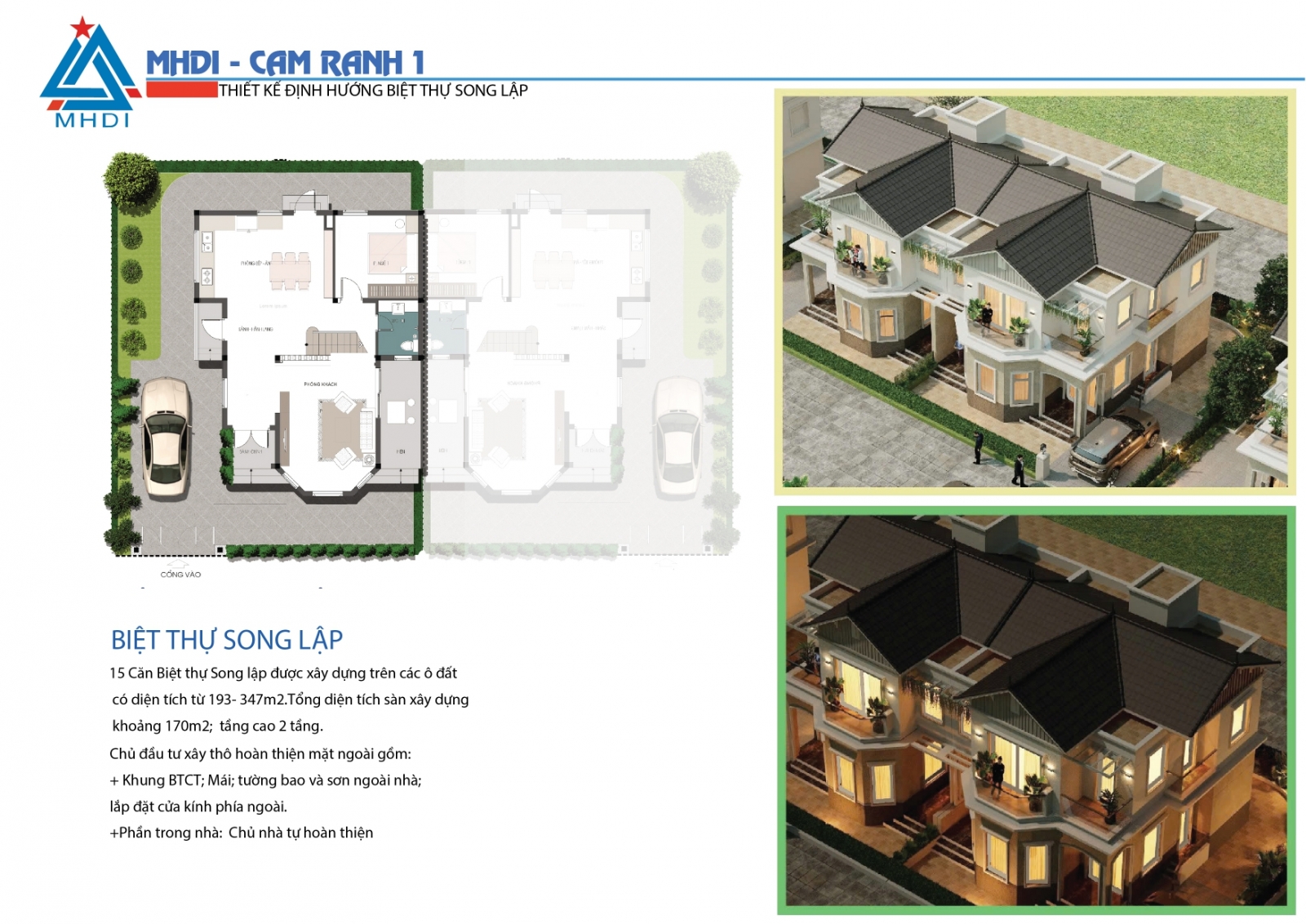 biệt thự Song Lập MHDI Cam Ranh 1