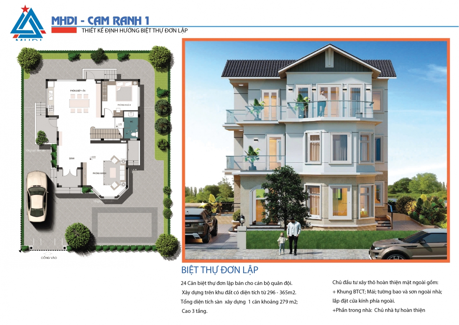 biệt thự đơn lập MHDI Cam Ranh 1