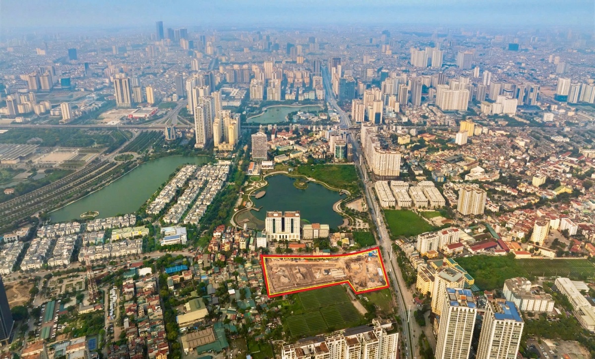 Mipec Tố Hữu (Iconia Lakeside) nhìn về phía trung tâm