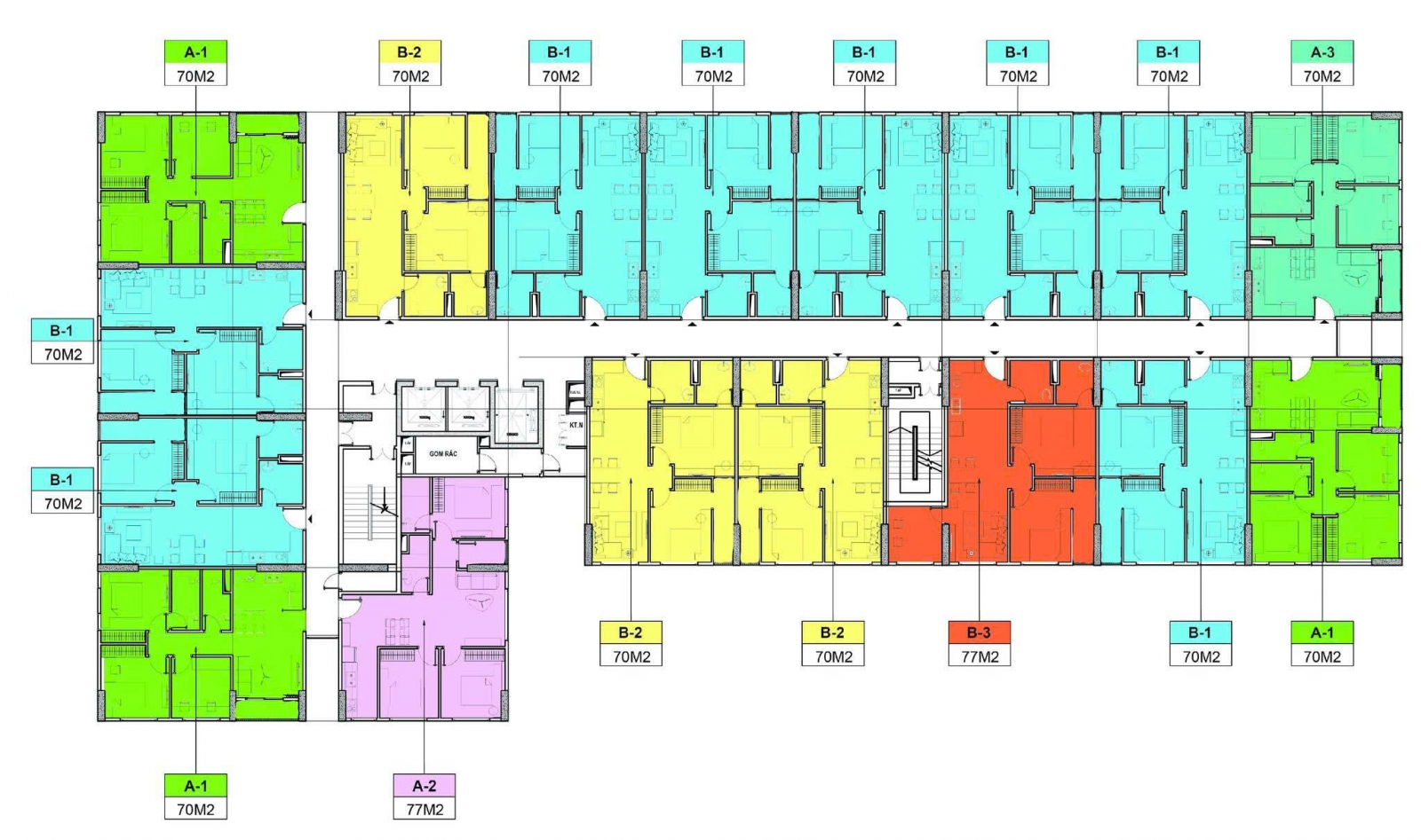 Mặt bằng nhà ở xã hội Minh Đức, noxh Minh Đức