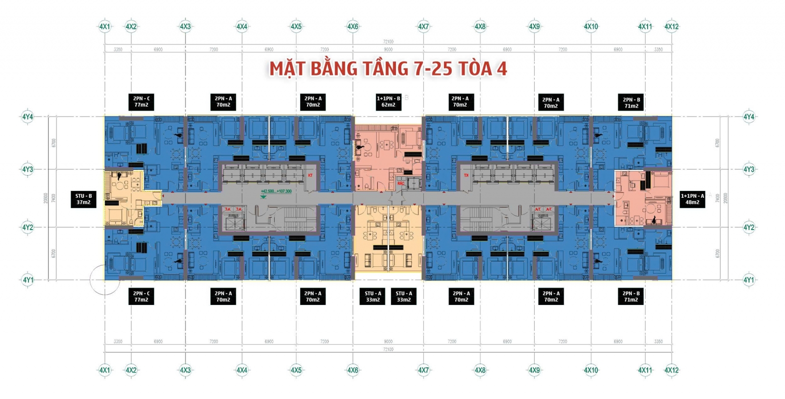 Mặt bằng Tòa 4 Sun Grand City Cầu Giấy