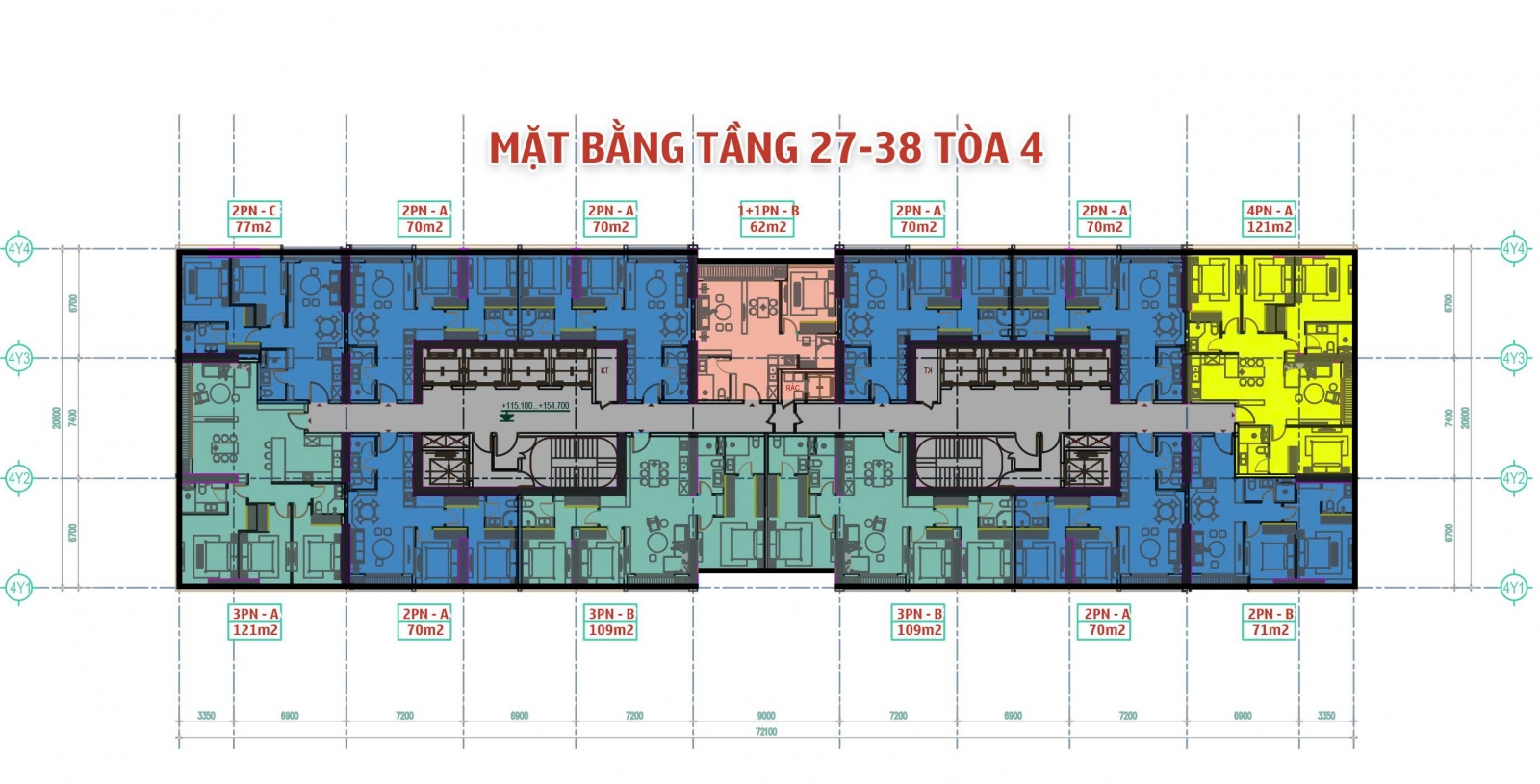 Mặt bằng Tòa 4 Sun Grand City Cầu Giấy
